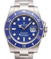 Réplique Rolex Submariner Date bleu Bezel et Dial 116619LB