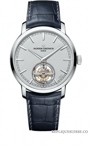 Copie Montre Tourbillon Vacheron Constantin Traditionnelle Collection Excellence Platine Reference 6000T/000P-B347