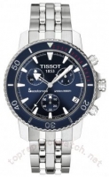 Tissot Diver Seastar acier Chronographe bleu Hommes T19.1.485 Montre Réplique