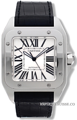 Cartier Santos 100 acier Automatique Hommes W20073X8 Montre Réplique