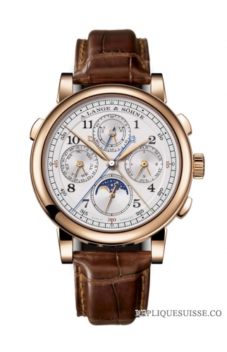 Copie Montre A. Lange & Sohne 1815 Rattrapante Perpetual Calendar 41.9mm Hommes 421.032