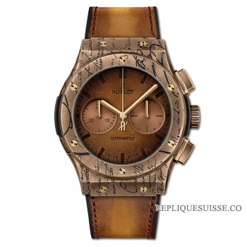 Réplique Hublot Classic Fusion Chronographe Berluti Cold Gold