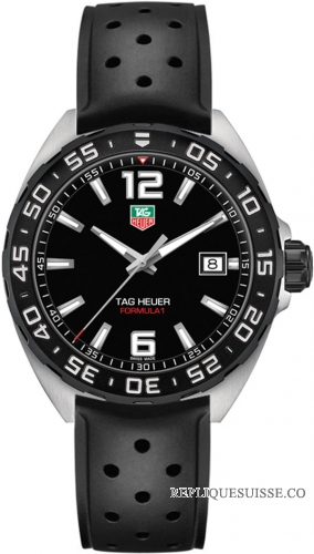 TAG Heuer Réplique Formula 1 Noir Dial Noir Rubber WAZ1110.FT8023