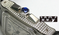 Cartier Santos 100 XL Chronographe Diamant WM500651 Montre Réplique