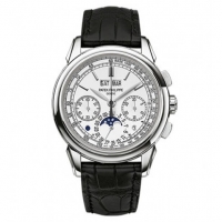 Patek Philippe Grand Complications Chronographe Cadran Argente Or Blanc 18K 5270G-018 Montres Copie