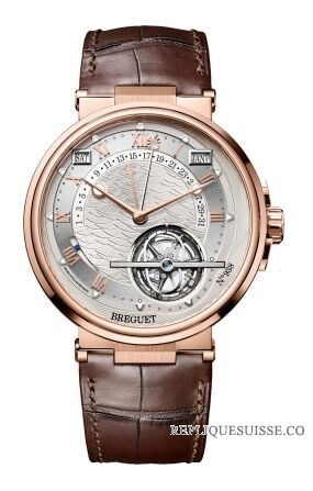 Copie Montre Breguet Marine equation De Temps Perpetual Tourbillon 43.9mm Mens 5887BR/12/9WV