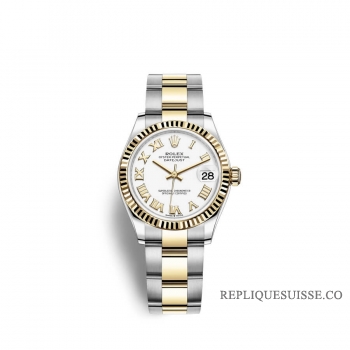 Rolex Datejust 31 Oystersteel or jaune 18 ct M278273-0001 cadran blanc