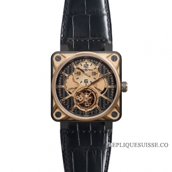 Bell & Ross BR 01 TOURBILLON rose Or Montre Réplique