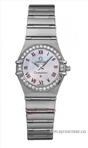 Omega Constellation Dames Mini Quartz 1466.63.00 Montre Réplique [20140920053]