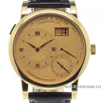 A. Lange & Sohne 112.021 Lange 1guilloche gold dial 112.021 Montre Réplique