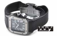 Cartier Santos 100 noir acier/Titanium W2020010 Montre Réplique