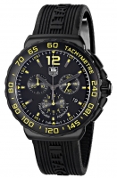 TAG Heuer Réplique Formula 1 Chronographe Noir et Yellow Dial Noir Rubber CAU111EFT6024