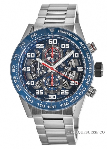 Copie Montre Tag Heuer Carrera Squelette Automatique Chronographe Homme CAR2A1K.BA0703