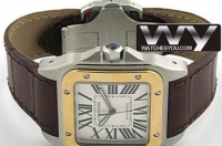 Cartier Santos 100 Yellow Or Hommes W20072X7 Montre Réplique