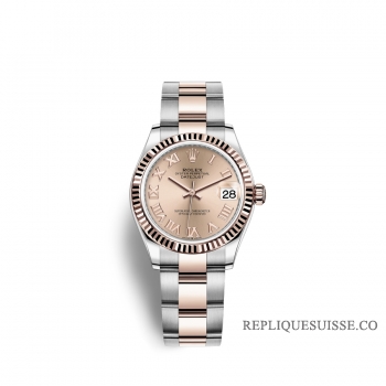 Rolex Datejust 31 Oystersteel Or Everose 18 ct M278271-0005 Rose Cadran couleur