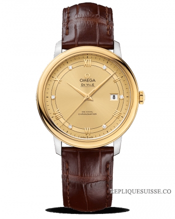 Réplique Omega De Ville Prestige Co Axial 39.5mm 424.23.40.20.58.001