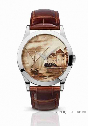 Patek Philippe Calatrava Lakeside Scenes Montre Réplique