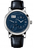 Copie Montre A. Lange & Sohne Lange 1 Daymatic Or blanc/Bleu 320.028