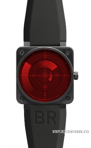 Bell & Ross BR 01 rouge RADAR Automatique 46mm des hommes Montre Réplique