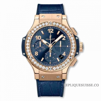 Copie Montre Hublot Big Bang Or Diamants Bleus 41mm 341.PX.7180.LR.1204