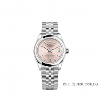 Rolex Datejust 31 Oystersteel cadran rose bracelet Jubilee