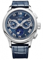 Copie Montre Chopard L.U.C Perpetual Chrono Platinum & Or Blanc 18K Hommes 161973-9001