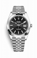 Copie Montre Rolex Datejust 41 Oystersteel 126300 cadran noir m126300-0012