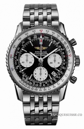 Breitling Navitimer Automatique Chronographe 18K Blanc Or J Montre Réplique