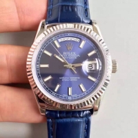 Rolex Day Date blanc Or Bleu cadran 118139 BLL