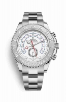 Copie Montre Rolex Yacht-Master II or blanc 18 ct platine cadran blanc m116689-0002