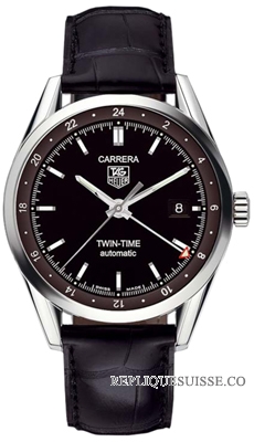 TAG Heuer Carrera Twin Time Hommes WV2115.FC6180 Montre Réplique