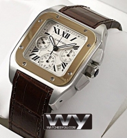 Cartier Santos 100 XL Automatique Chronographe W20091X7 Montre Réplique