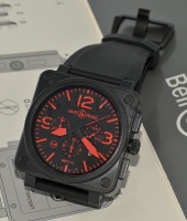Bell & Ross BR01-94 Carbon Red Ltd Chronographe Montre Réplique