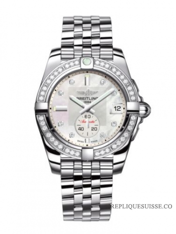 Breitling Galactic 36 cadran et lunette en diamant chronometre automatique A3733053 / A717-376A