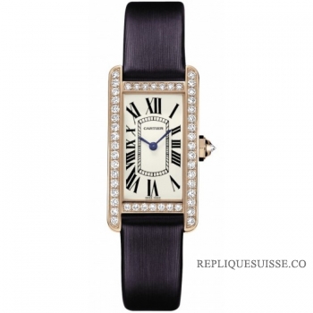 Cartier Tank Americaine Diamant Dames WB707931 Montre Réplique