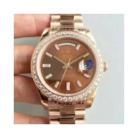 Rolex Oyster Perpetual Day Date 40 228235 Chocolate Dial Montre Réplique