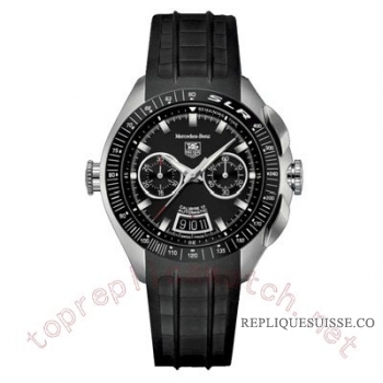 TAG Heuer SLR Mercedes Benz noir Rubber Strap CAG2111.FT6 Montre Réplique