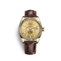 Rolex Sky-Dweller or jaune 18 carats M326138-0006 Cadran couleur champagne