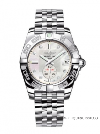 Breitling Galactic 36 automatique en acier inoxydable / diamant perle / bracelet (A3733012.A717.376A)