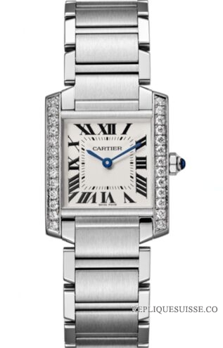 Cartier Tank Francaise Cadran Argent Dames W4TA0009 Montres Copie