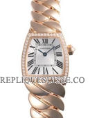 Cartier Dona Diamants Rose Or Dames WE60050I Montre Réplique [20141108244]