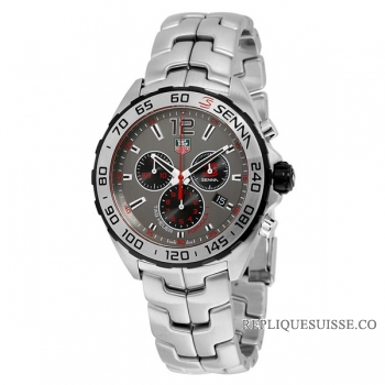 TAG Heuer Réplique Formula 1 Senna Edition gris Dial Acier inoxydable CAZ1012.BA0883