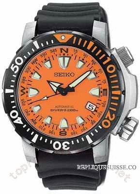 Seiko Diver acier Orange Hommes SNM037 Montre Réplique