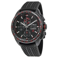 TAG Heuer Réplique Carrera Calibre 16 Noir Dial Noir Rubber CBB2080.FT6042