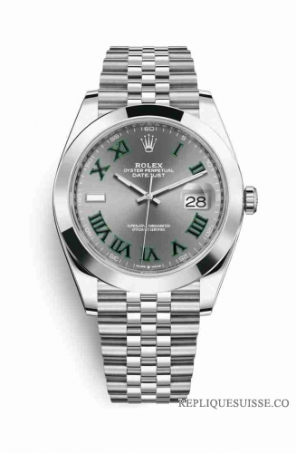 Copie Montre Rolex Datejust 41 Oystersteel 126300 Slate Cadran m126300-0014