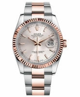 Réplique Rolex Datejust 36mm en acier et or rose cadran argent 116231 SSO