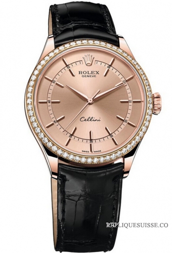 Rolex Cellini Time EveOr rose 50705RBR Montre Réplique