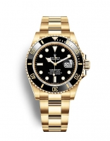 Rolex Submariner Date Or jaune 18 ct Lunette Cerachrom noire