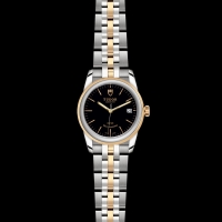 Tudor Glamour Date 36 Acier inoxydable / Or jaune / Champagne / Bracelet m55003-0007