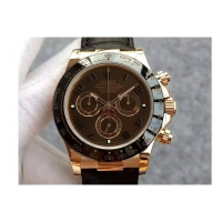 Réplique Rolex Daytona en or rose cadran brun chocolat 116515 LNBR